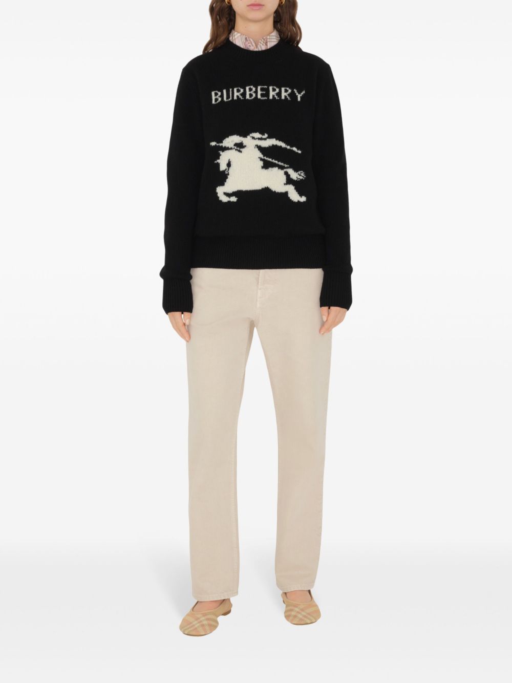 BURBERRY Luxurious Wool and Cashmere Blend Pullover for Women