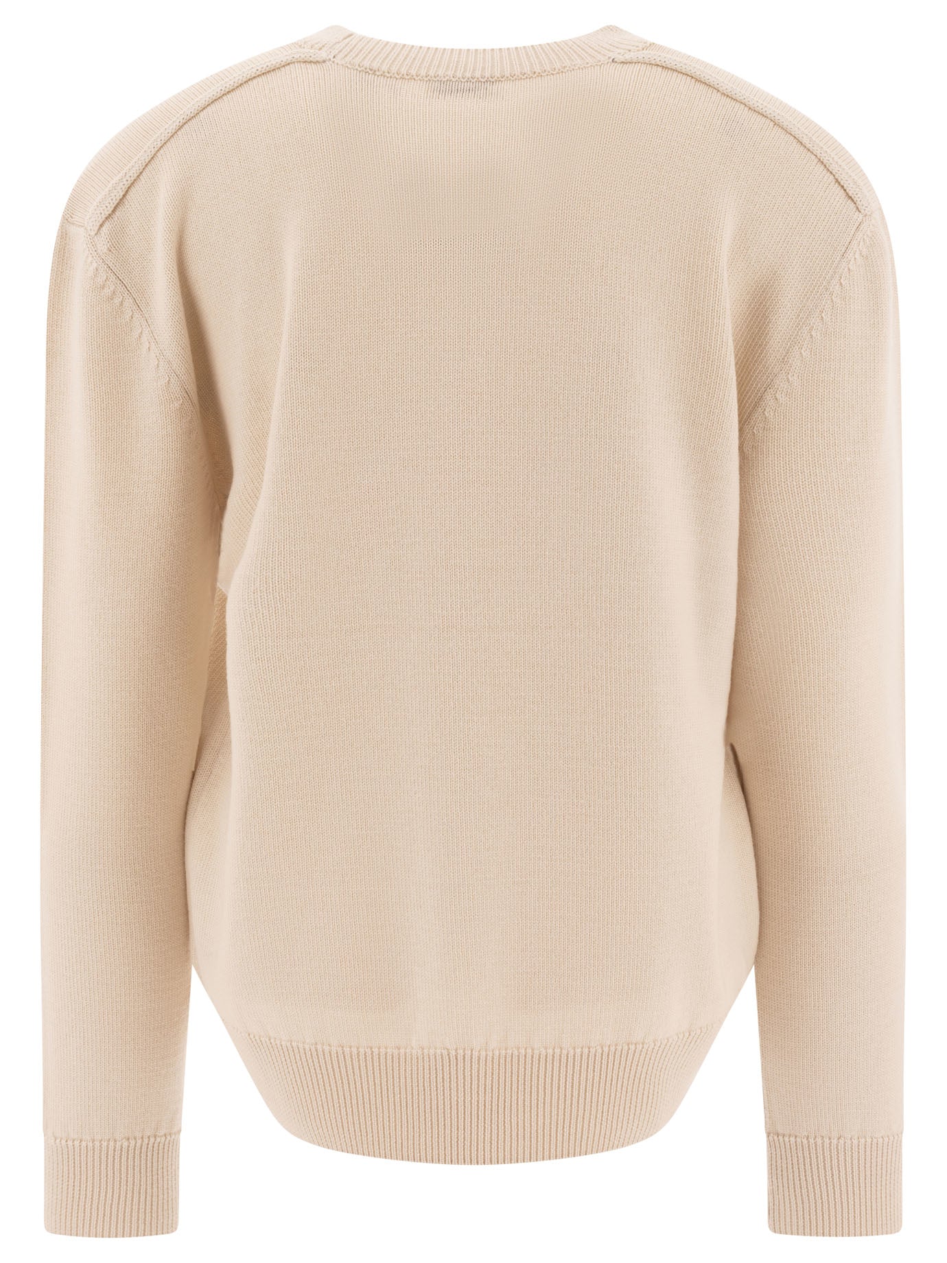 BURBERRY Wool Crew Neck Sweater - Relaxed Fit for Women