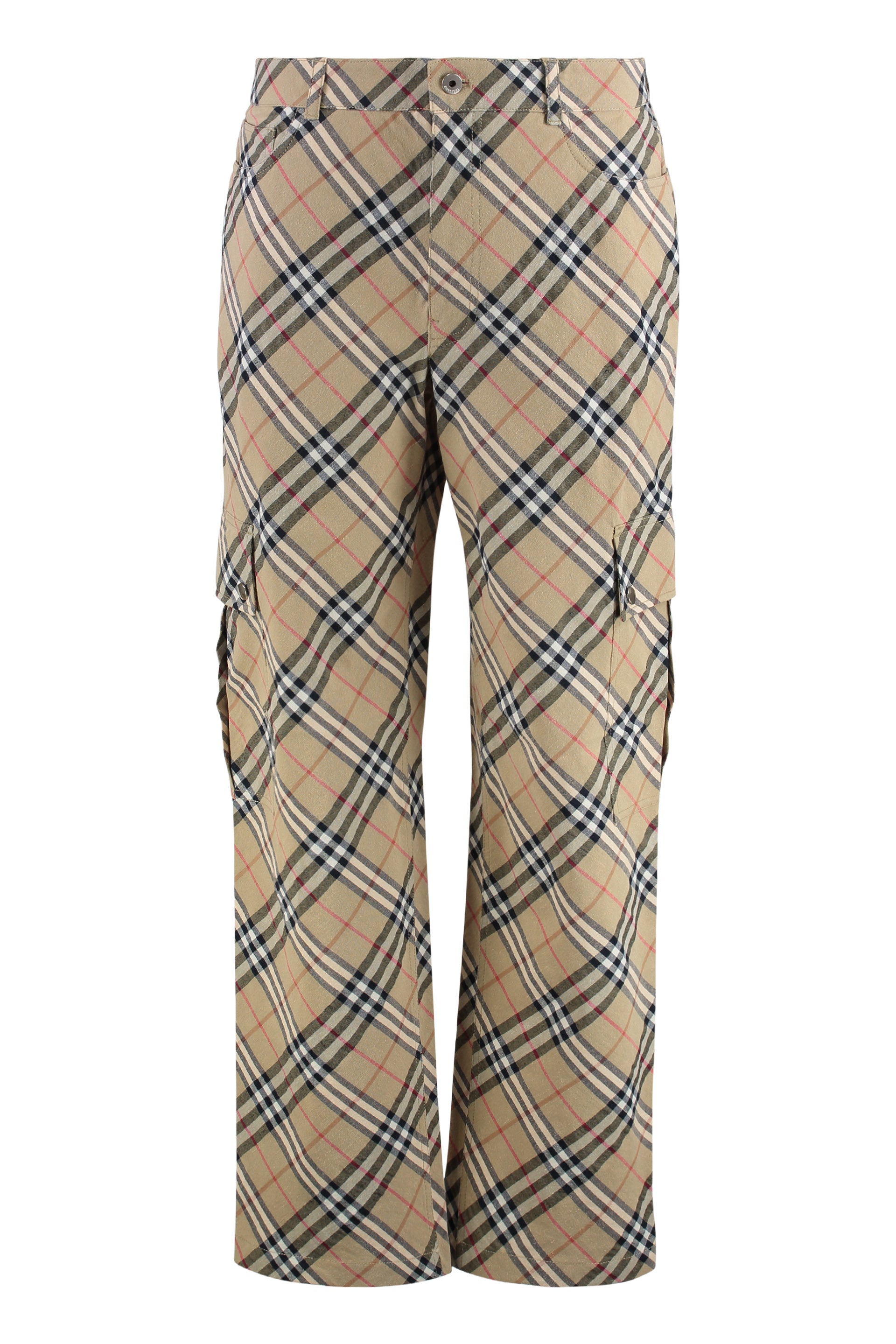 BURBERRY Linen and Cotton Trousers for Men