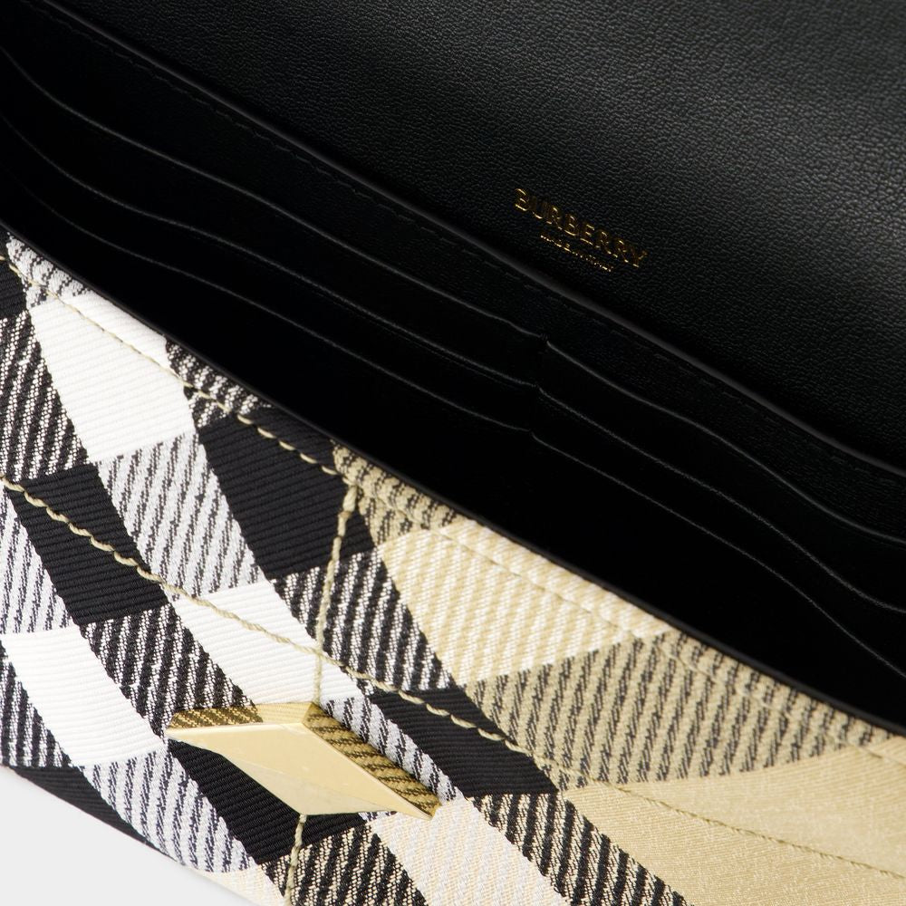 BURBERRY Mini Embroidered Fabric Crossbody Handbag