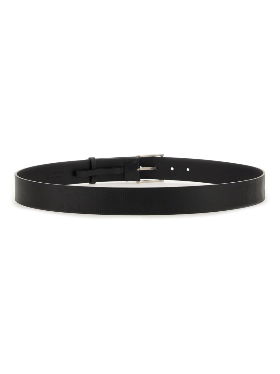 BURBERRY 100% Leather Grain Men's Belt - FW25 Collection