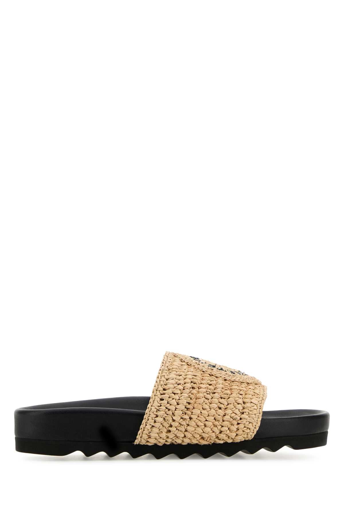 STELLA MCCARTNEY Raffia Elyse Slippers for Women