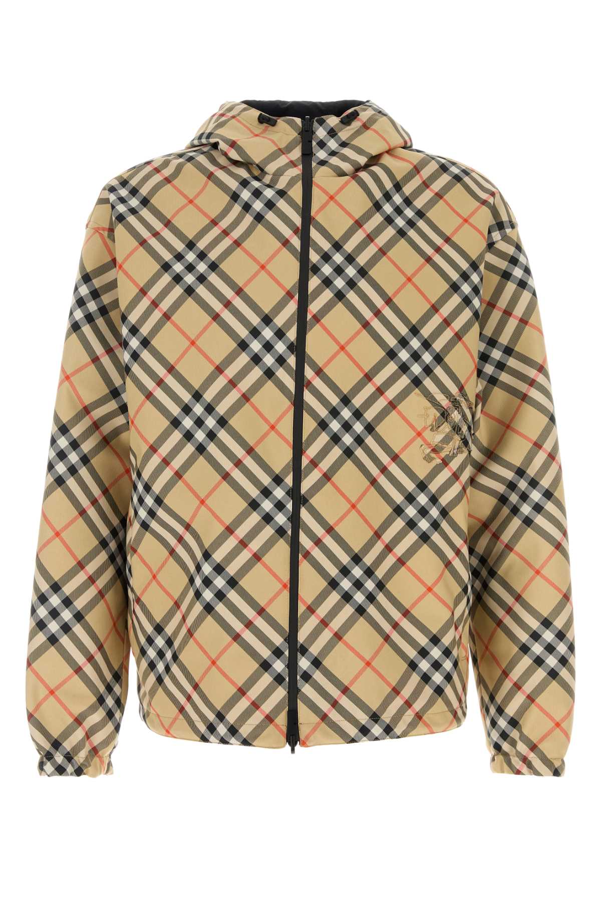 BURBERRY Reversible Check Hooded Jacket - Size L