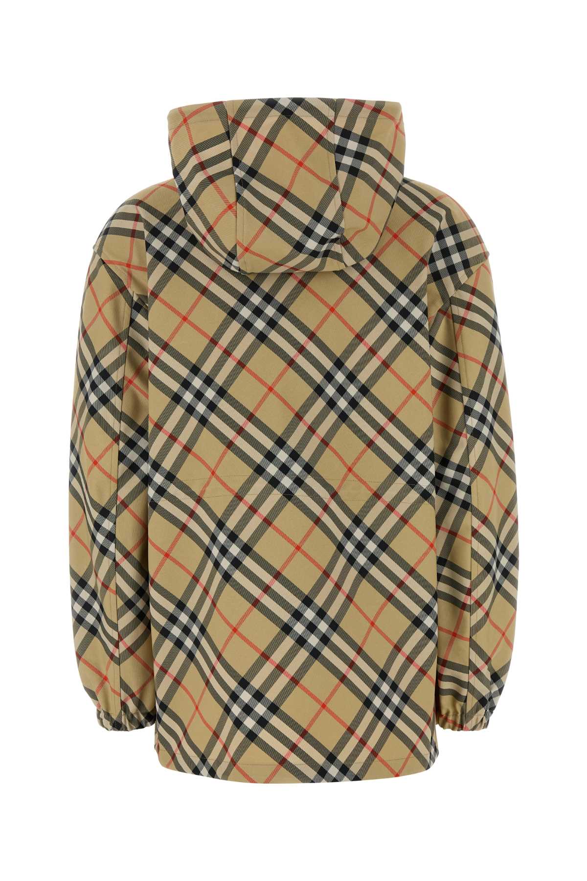 BURBERRY Embroidered Checked Polyester Jacket for Women