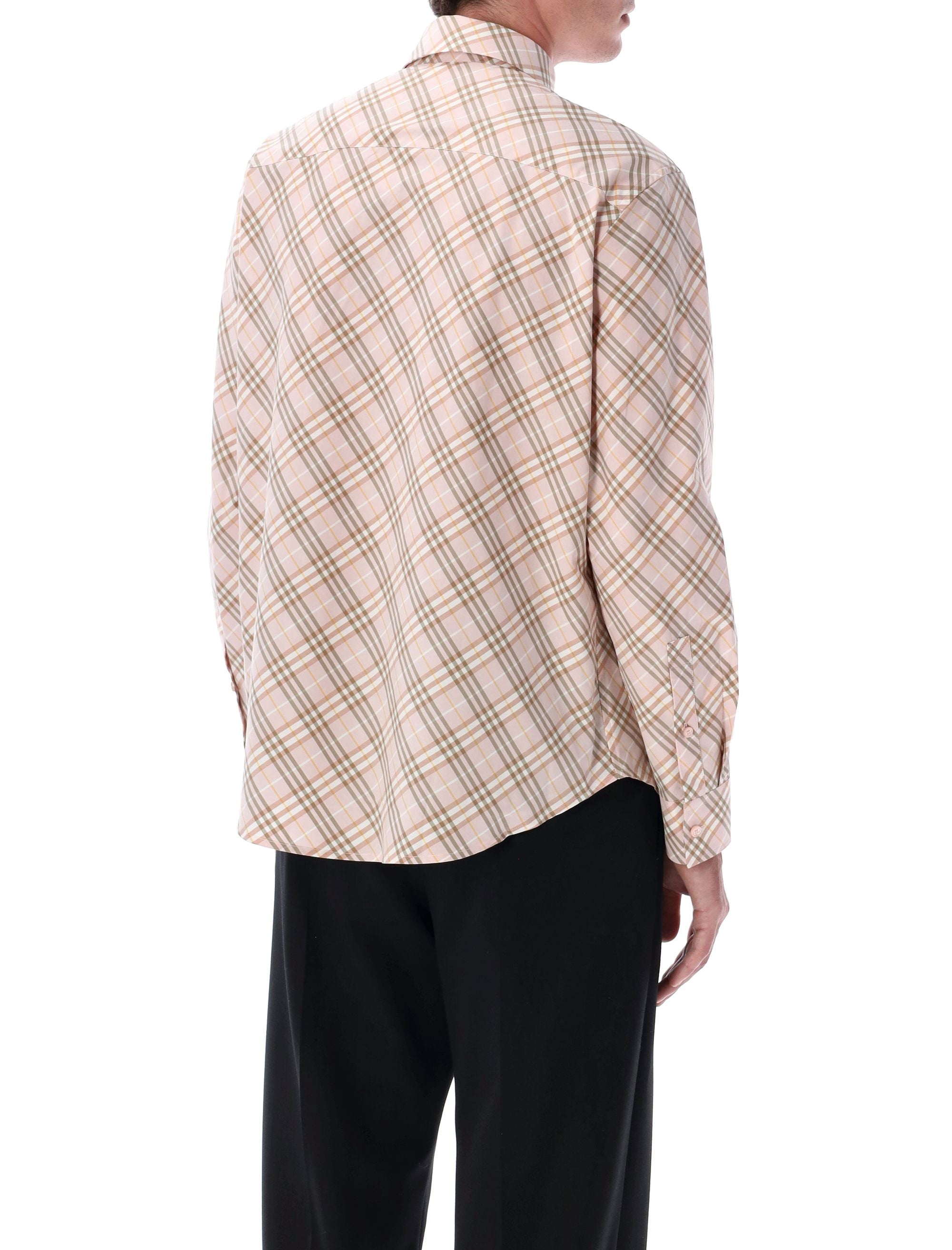 BURBERRY Mini Floss Check Button-Up Shirt for Men