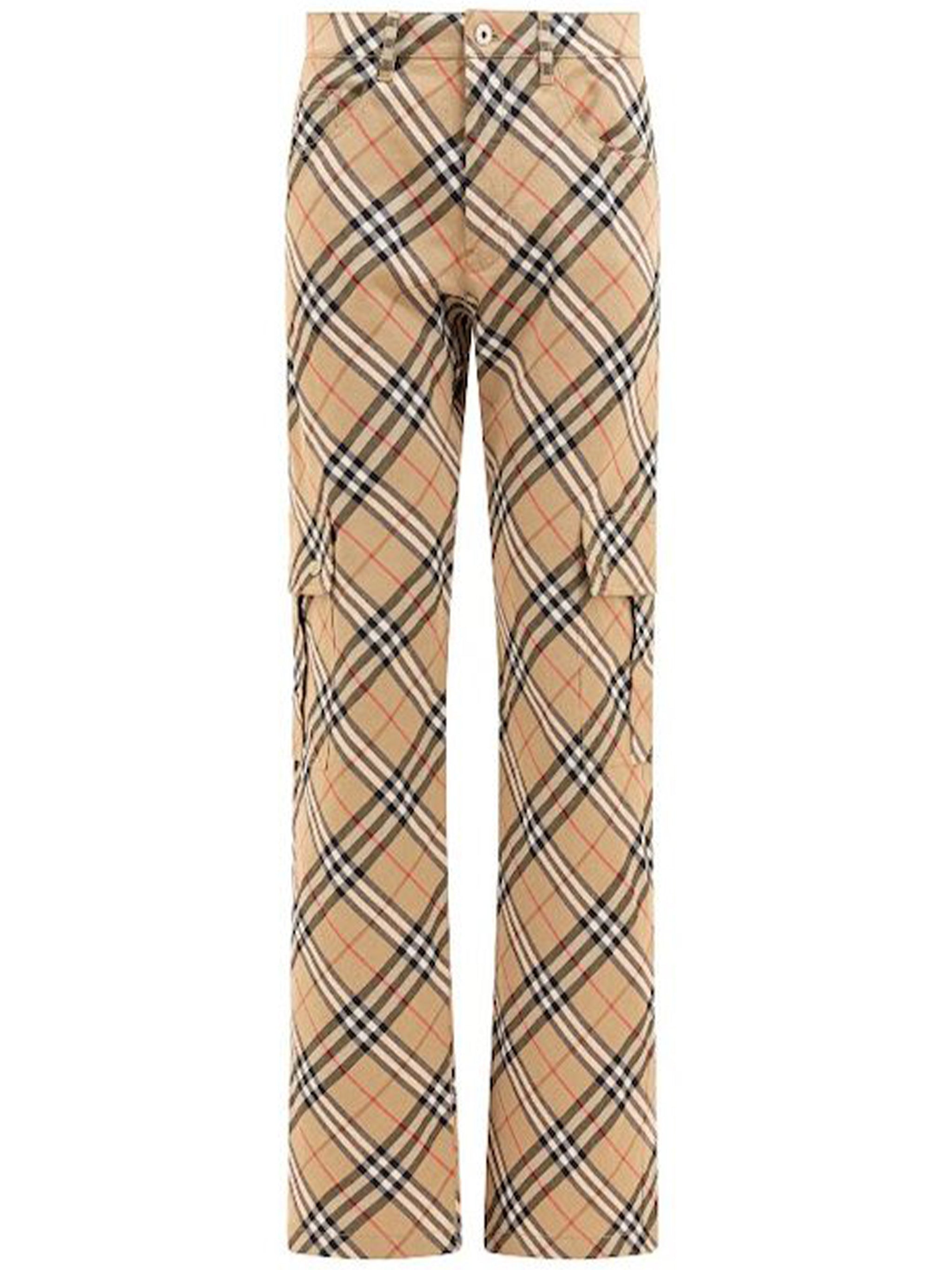 BURBERRY Vintage Check Trousers for Women - SS25 Collection