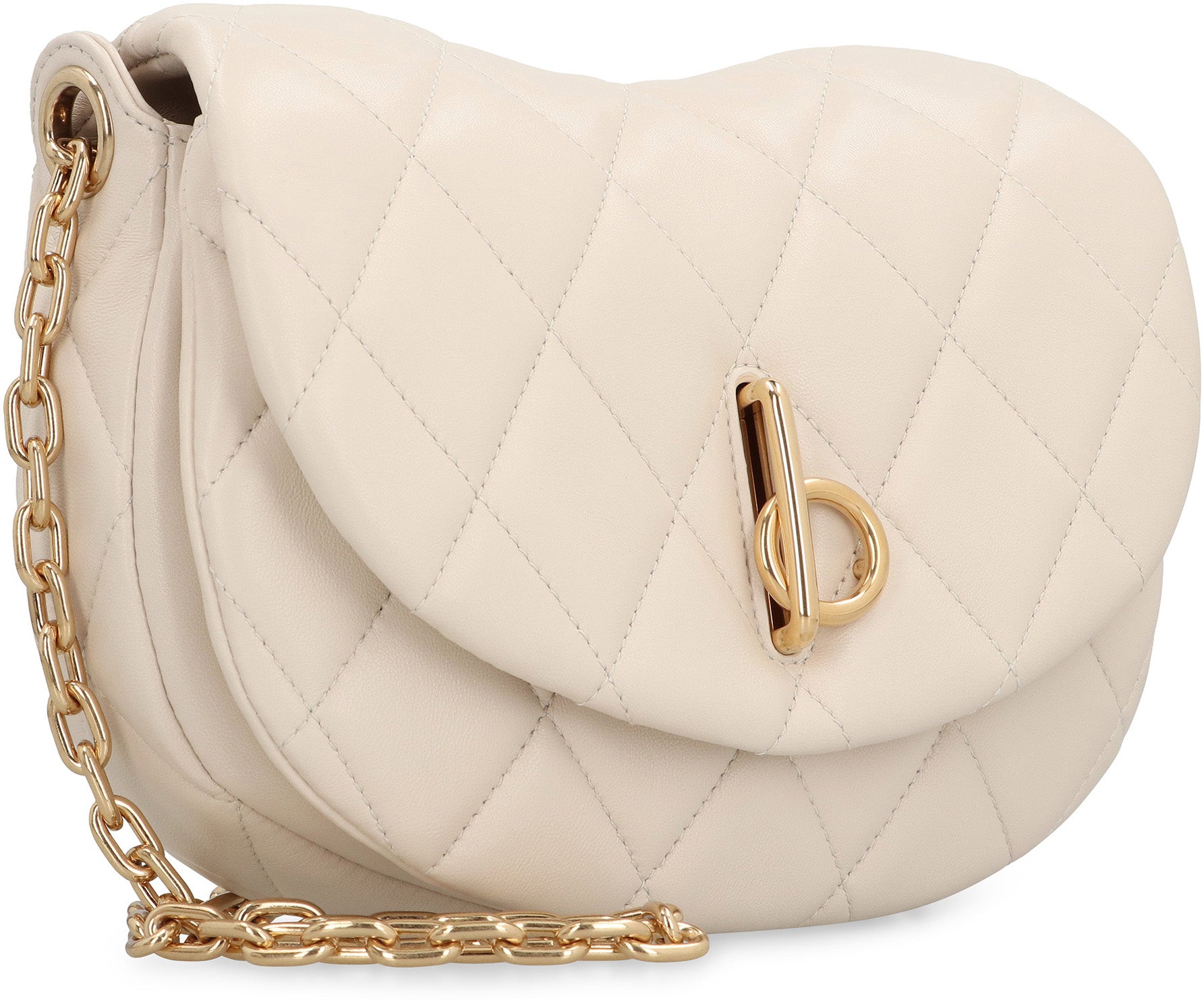 BURBERRY Mini Quilted Leather Handbag with Chain Strap