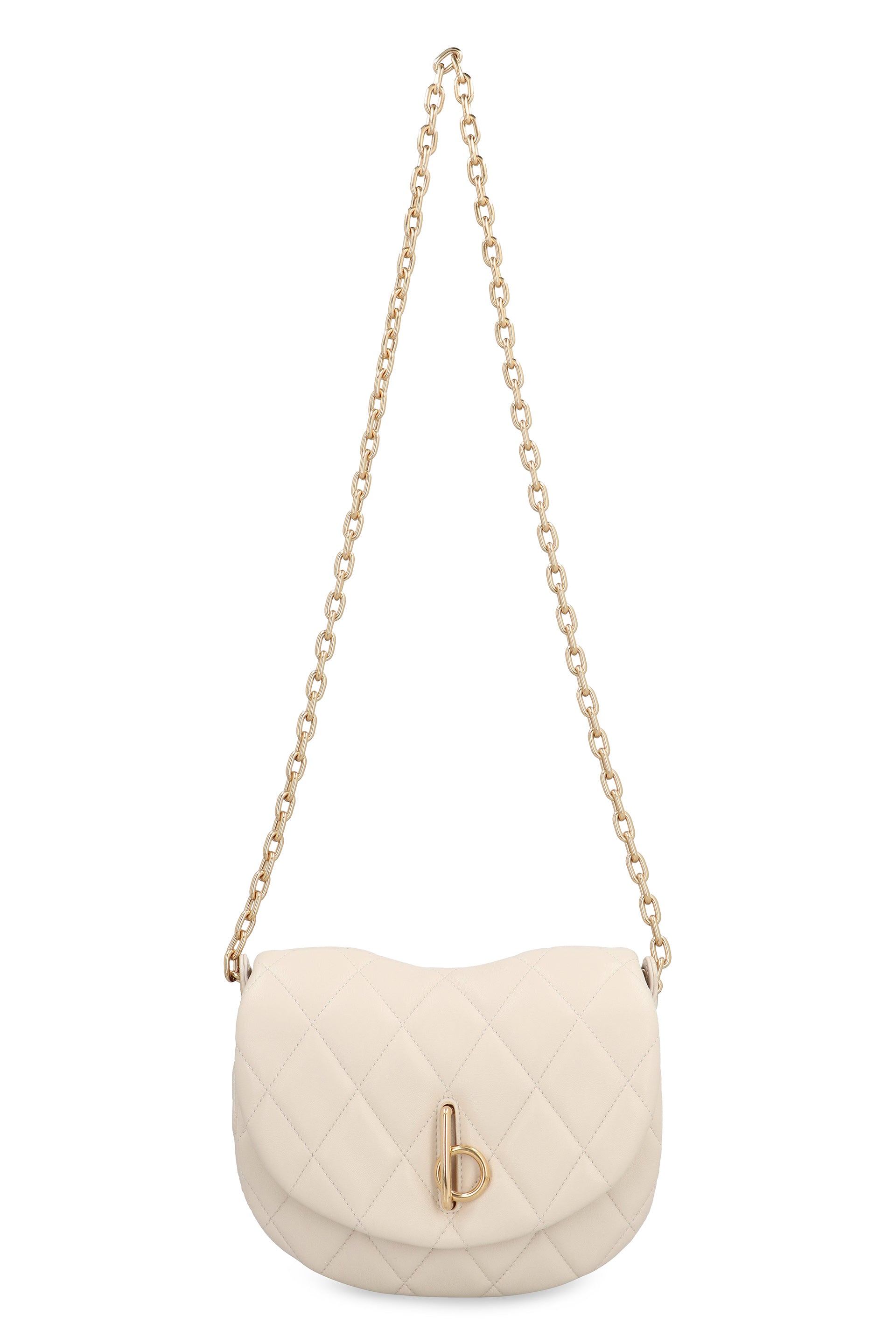 BURBERRY Mini Quilted Leather Handbag with Chain Strap