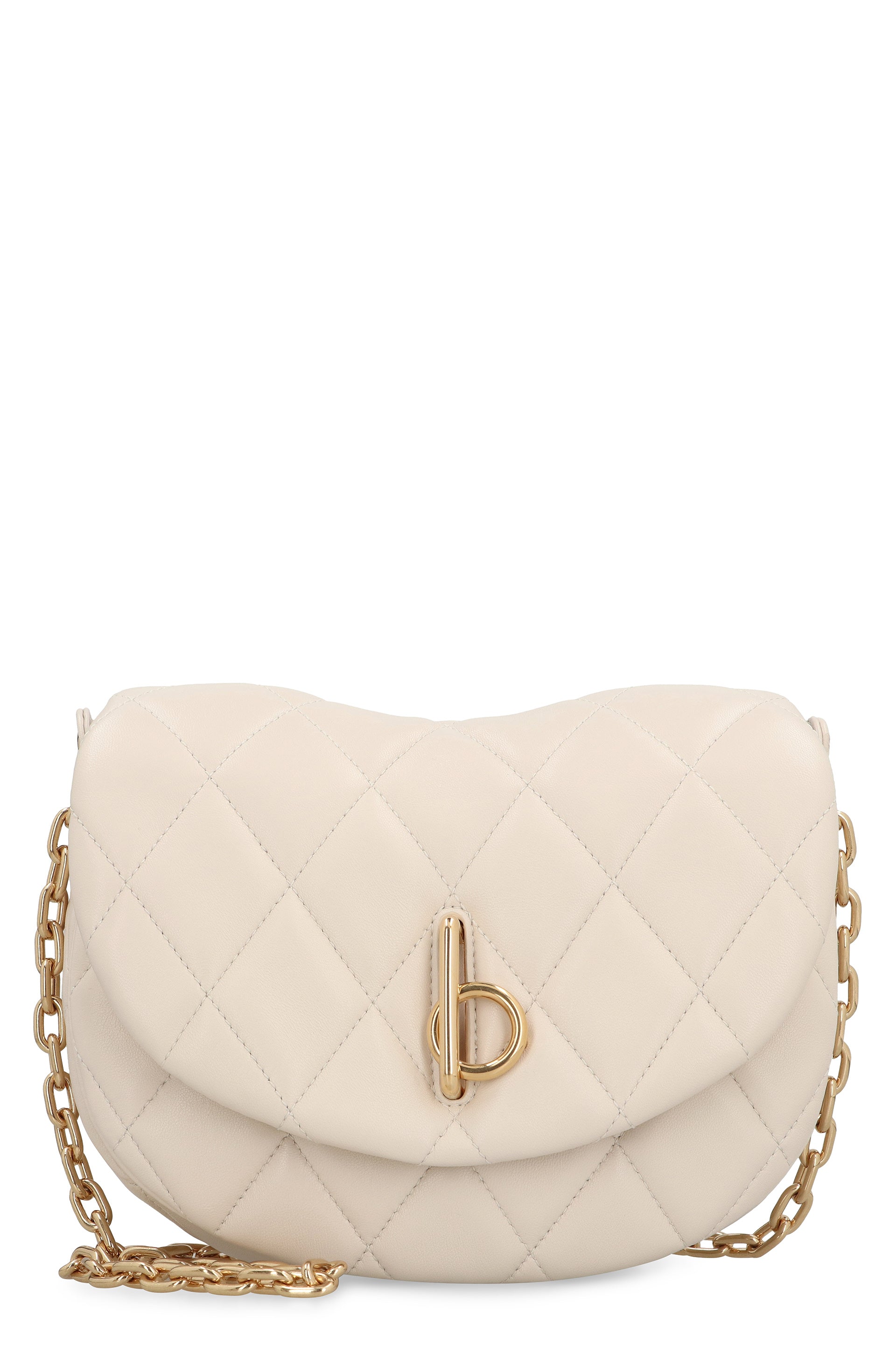 BURBERRY Mini Quilted Leather Handbag with Chain Strap