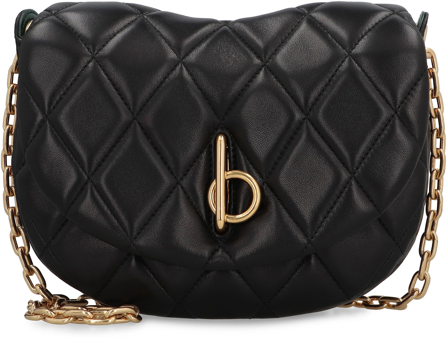 BURBERRY Mini Quilted Rocking Horse Crossbody Handbag