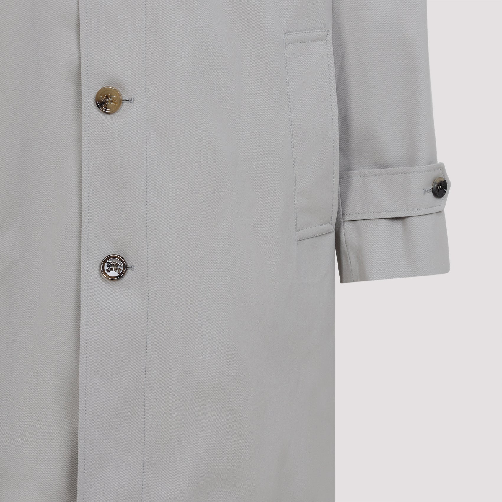 BURBERRY Men's Polyester Blend Trench Jacket - SS25 Collection