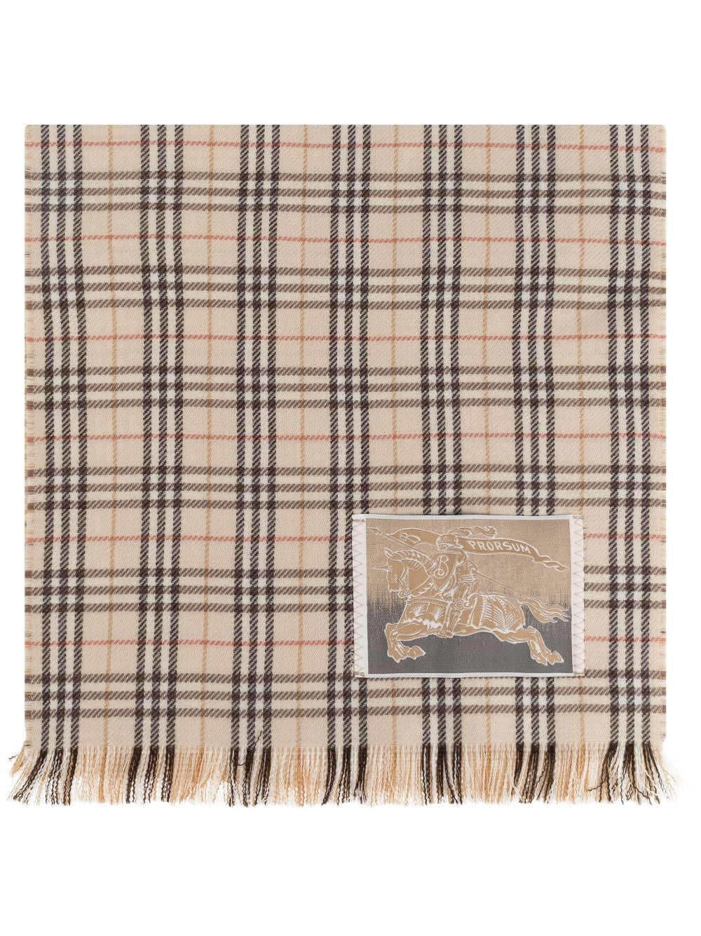 BURBERRY Men's Mini Reversible Wool Scarf