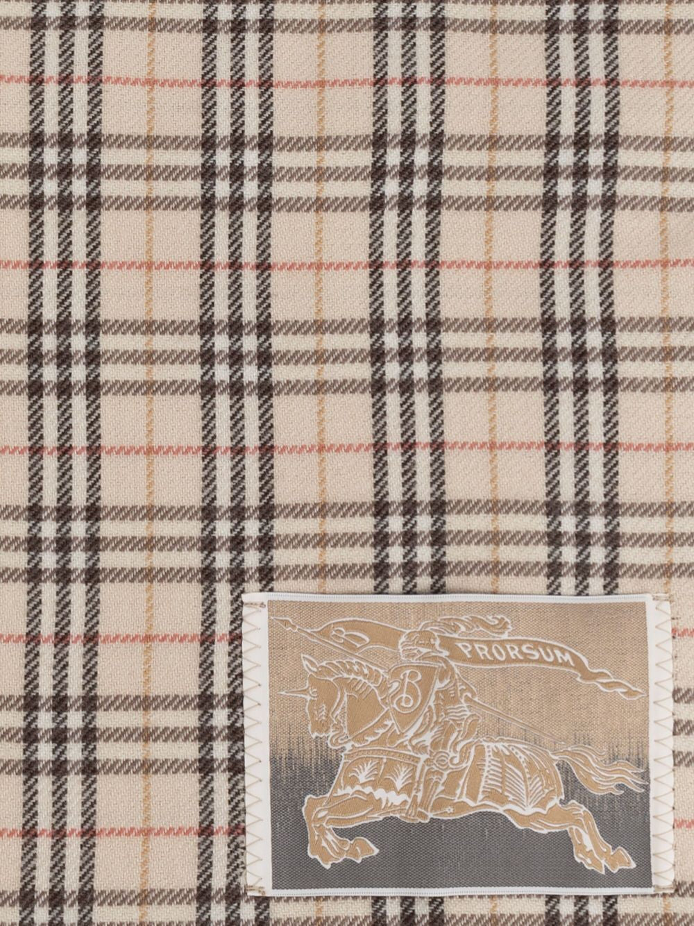 BURBERRY Men's Mini Reversible Wool Scarf
