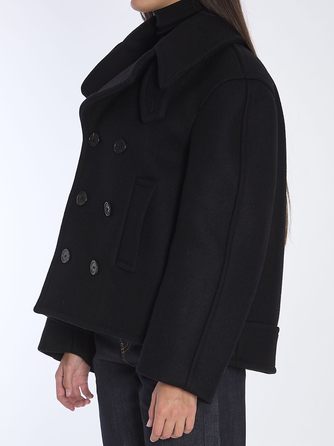 SAINT LAURENT Oversized Pea Jacket