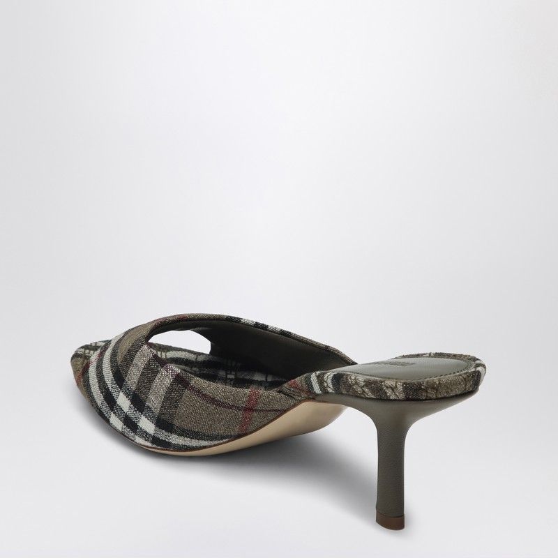 BURBERRY Elegant Check Pattern Flats with Stiletto Heel for Women