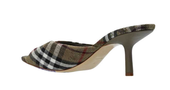 BURBERRY Women's Fabric and Leather Pumps