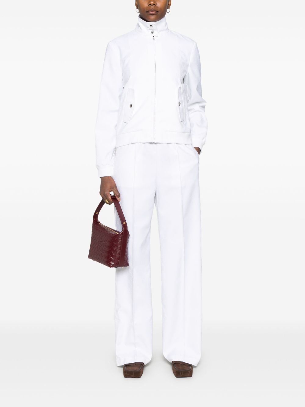 GUCCI Jacquard Sweatshirt with Concealed Zip and Press-Stud Fastening