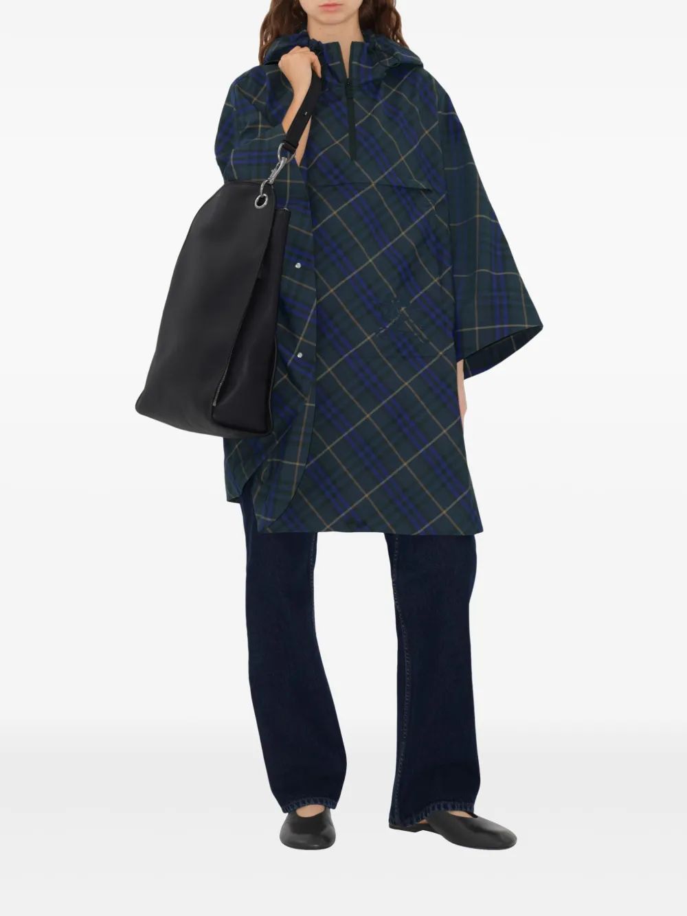 BURBERRY Packaway Check Cape for Women