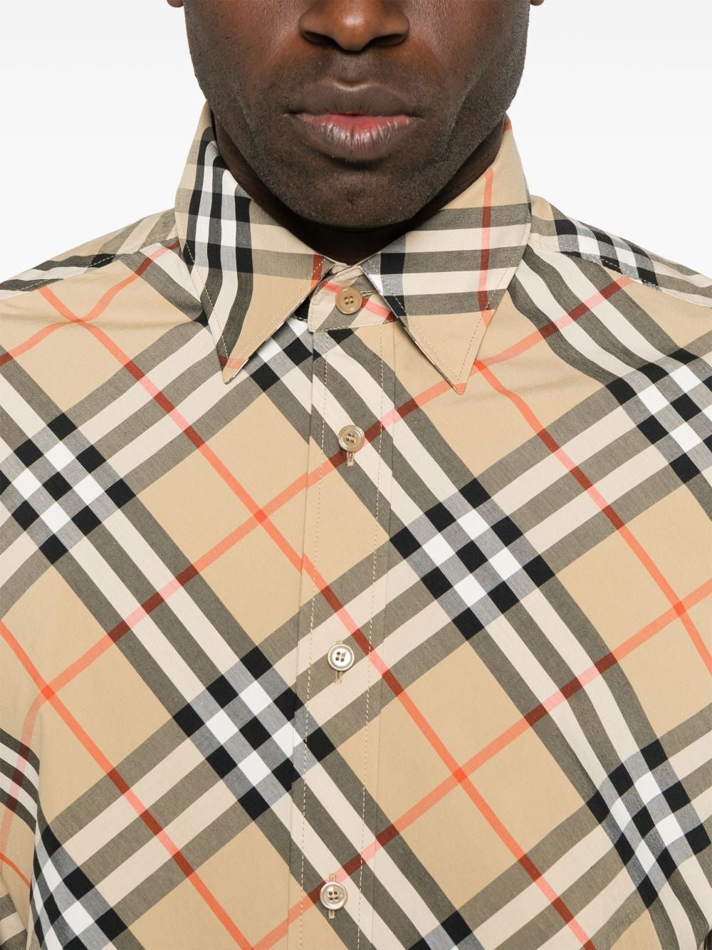 BURBERRY Regular Fit Check Cotton Shirt
