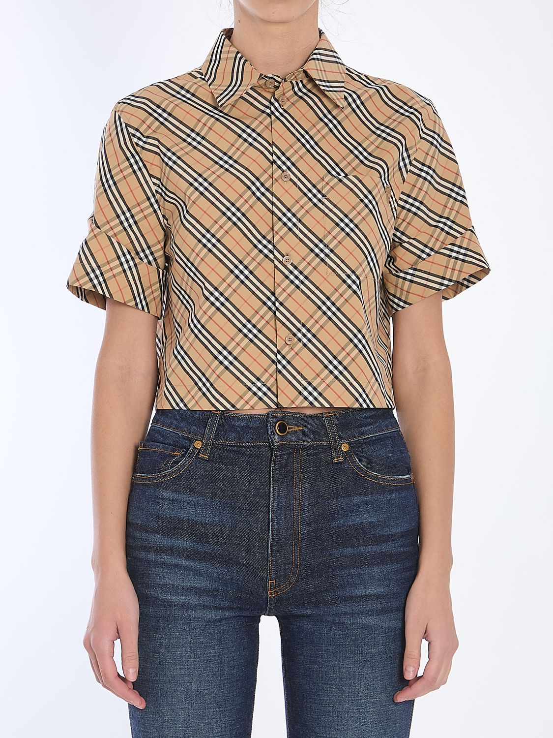 BURBERRY Women's Mini Check T-Shirt - SS25 Collection