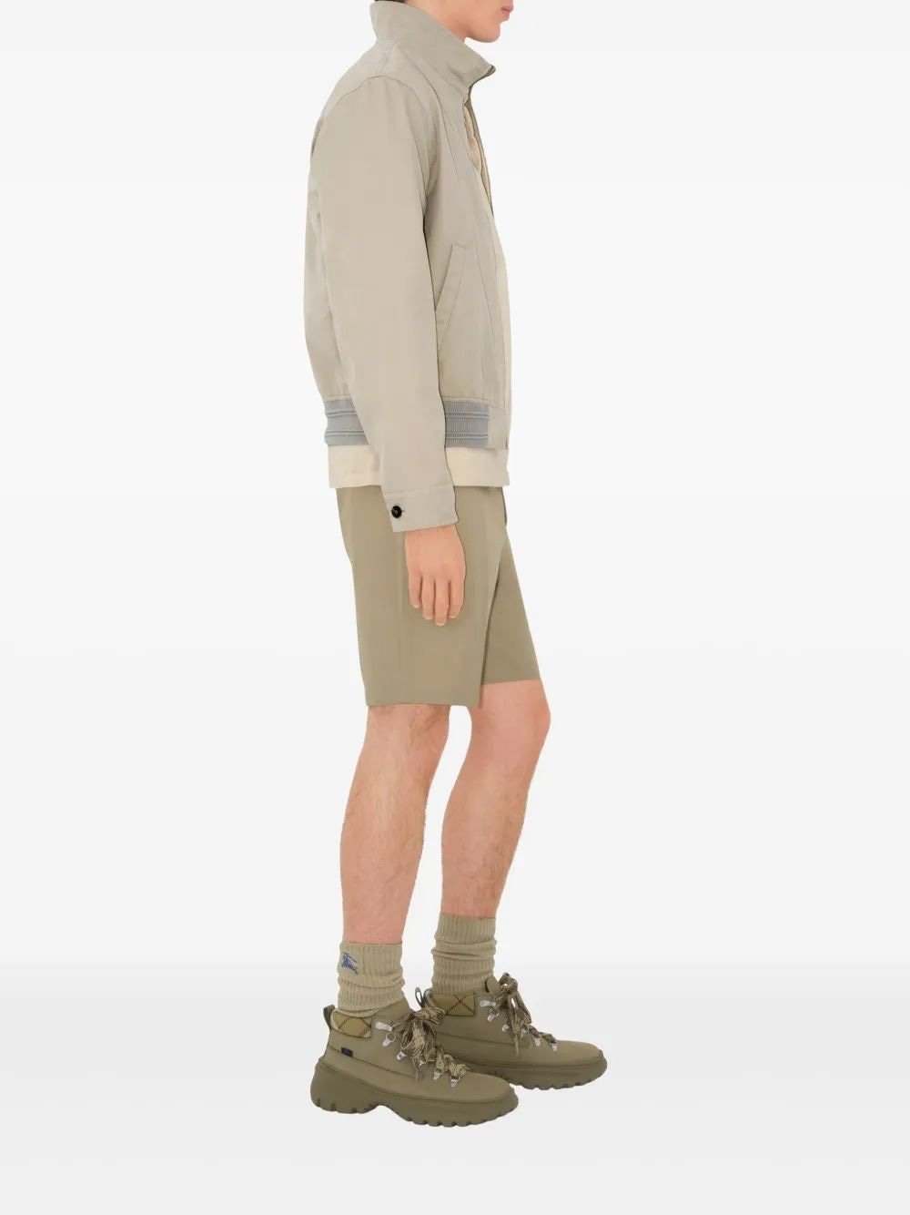 BURBERRY Men's Mini Paneled Cotton Shorts