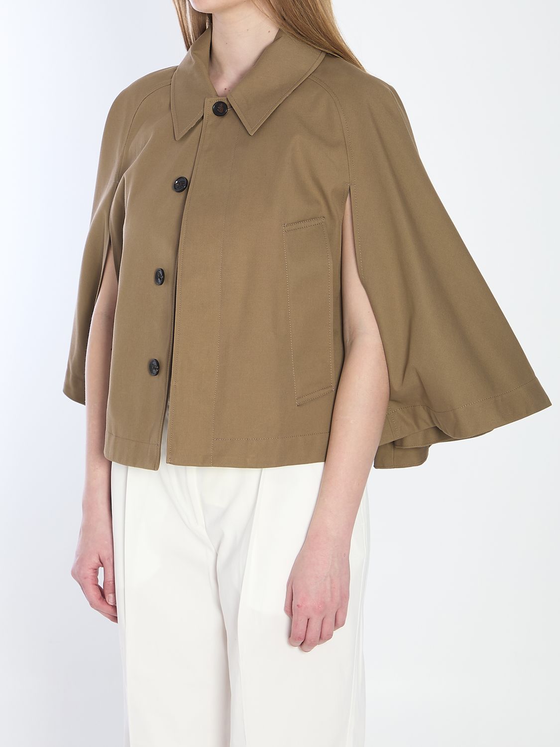 BURBERRY Cropped Water-Repellent Cape for Women