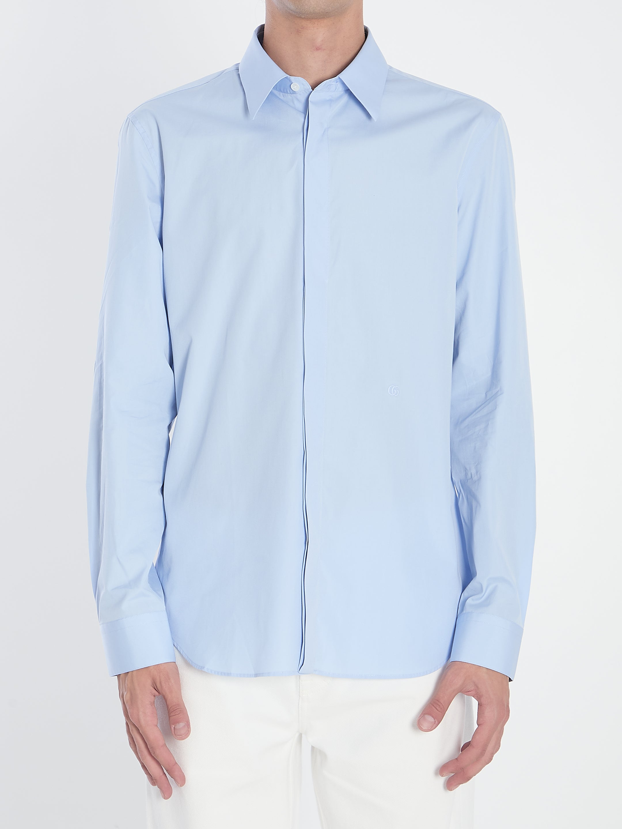 GUCCI Men's Classic Cotton Shirt - Size 16