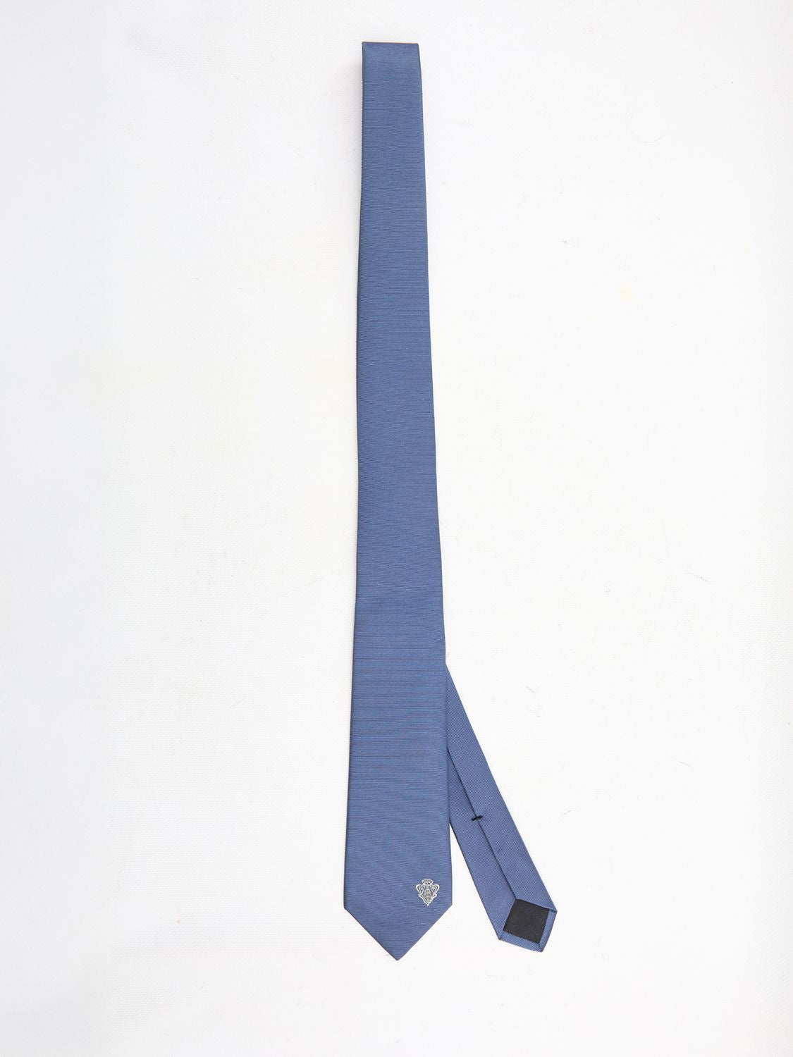 GUCCI Silk Tie with Crest - 148x7cm