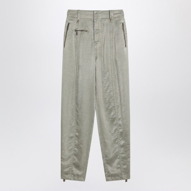 BURBERRY Trousers with Shield Emblem and Low Crotch Fit