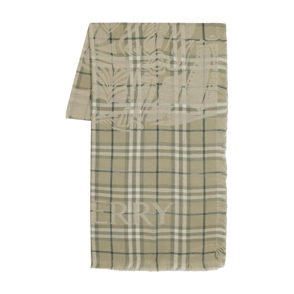 BURBERRY Check Pattern Scarf