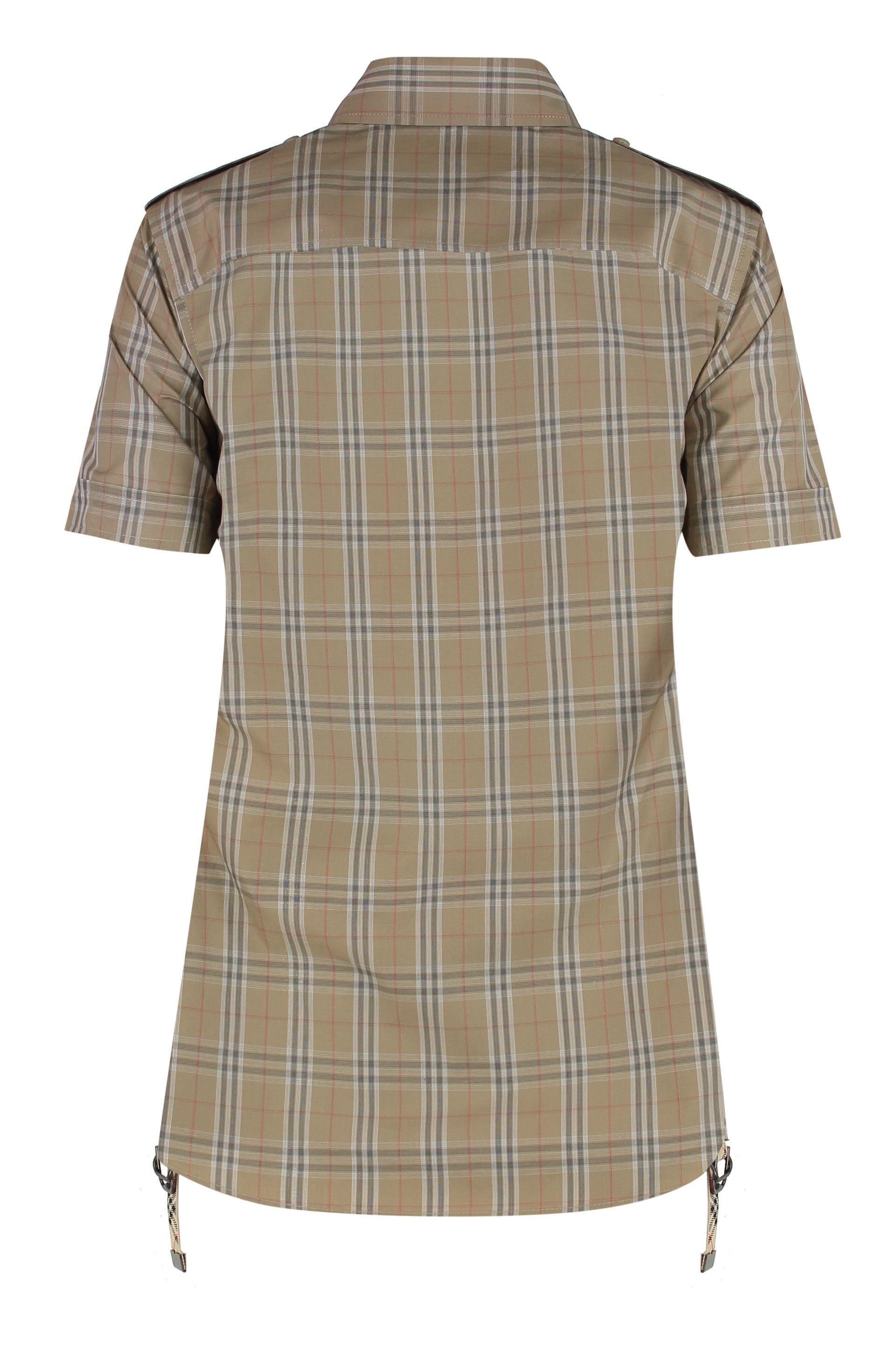 BURBERRY Checkered Design Cotton Shirt for Women