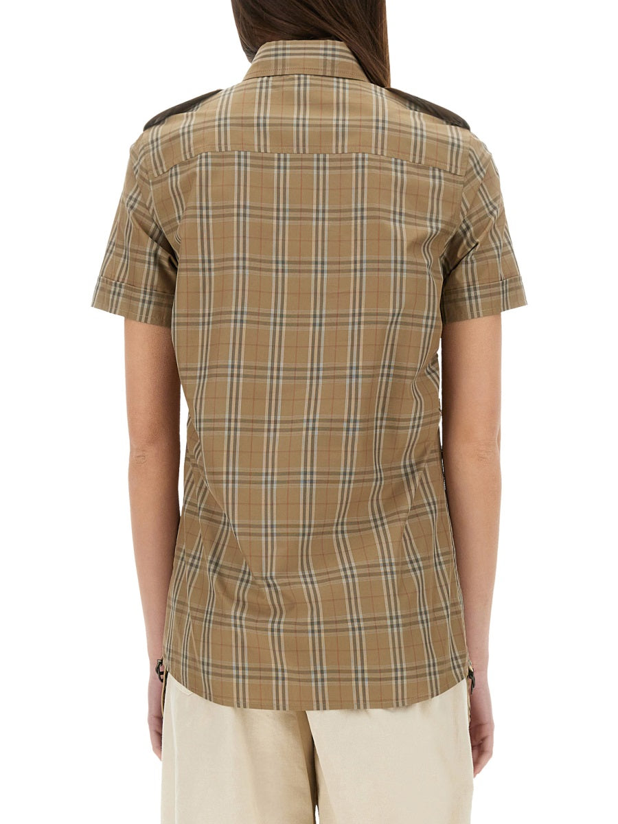 BURBERRY Cotton Check Shirt - Size 6 UK