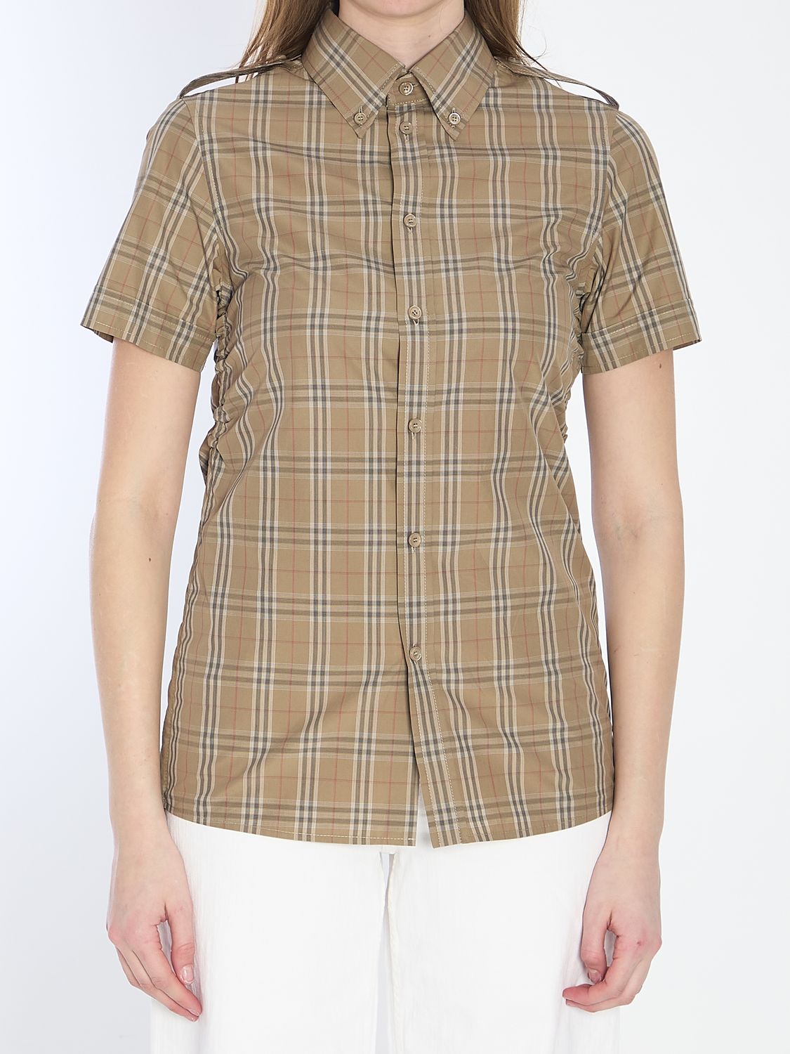 BURBERRY Cotton Check Shirt - Size 6 UK