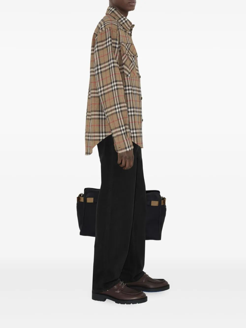 BURBERRY Nut Check Mini Shirt for Men