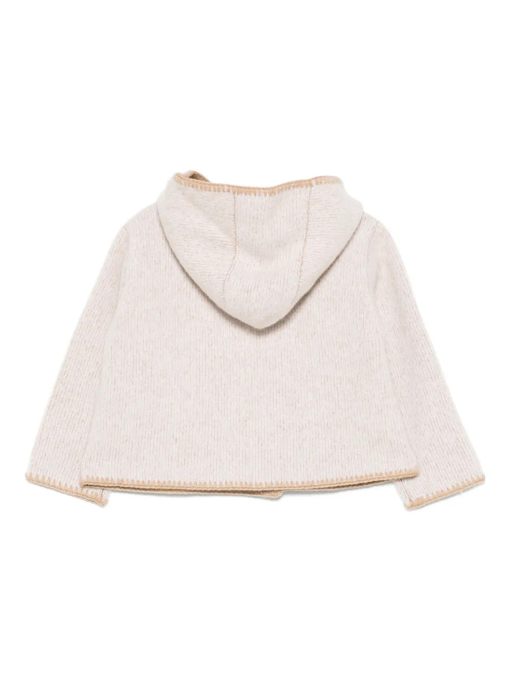 BURBERRY KIDS Mini Wool Hooded Double-Breasted Jacket for Girls