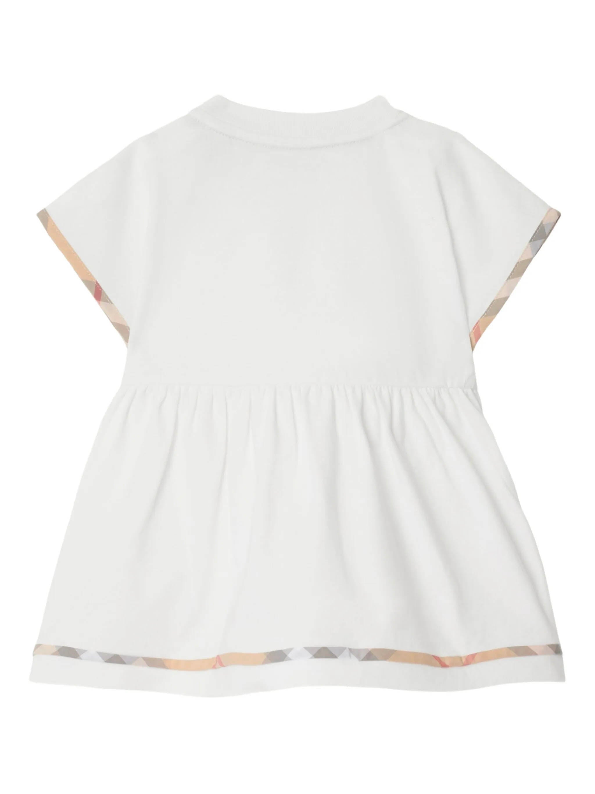 BURBERRY KIDS Kids' Check Trim Cotton Mini Dress with Bloomers