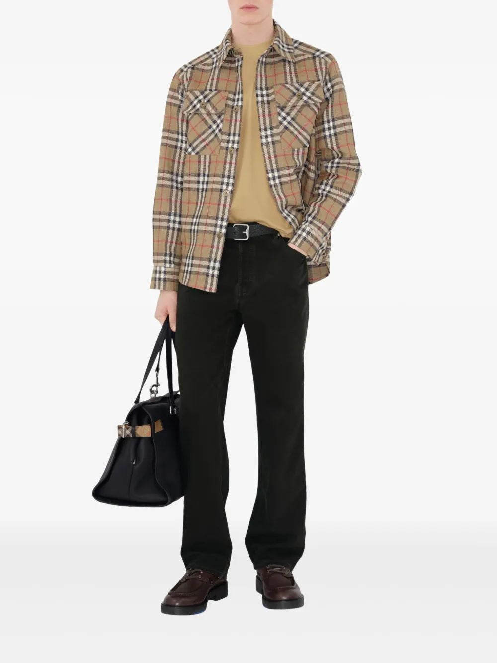 BURBERRY Short-Sleeved T-Shirt with EKD Print for Men