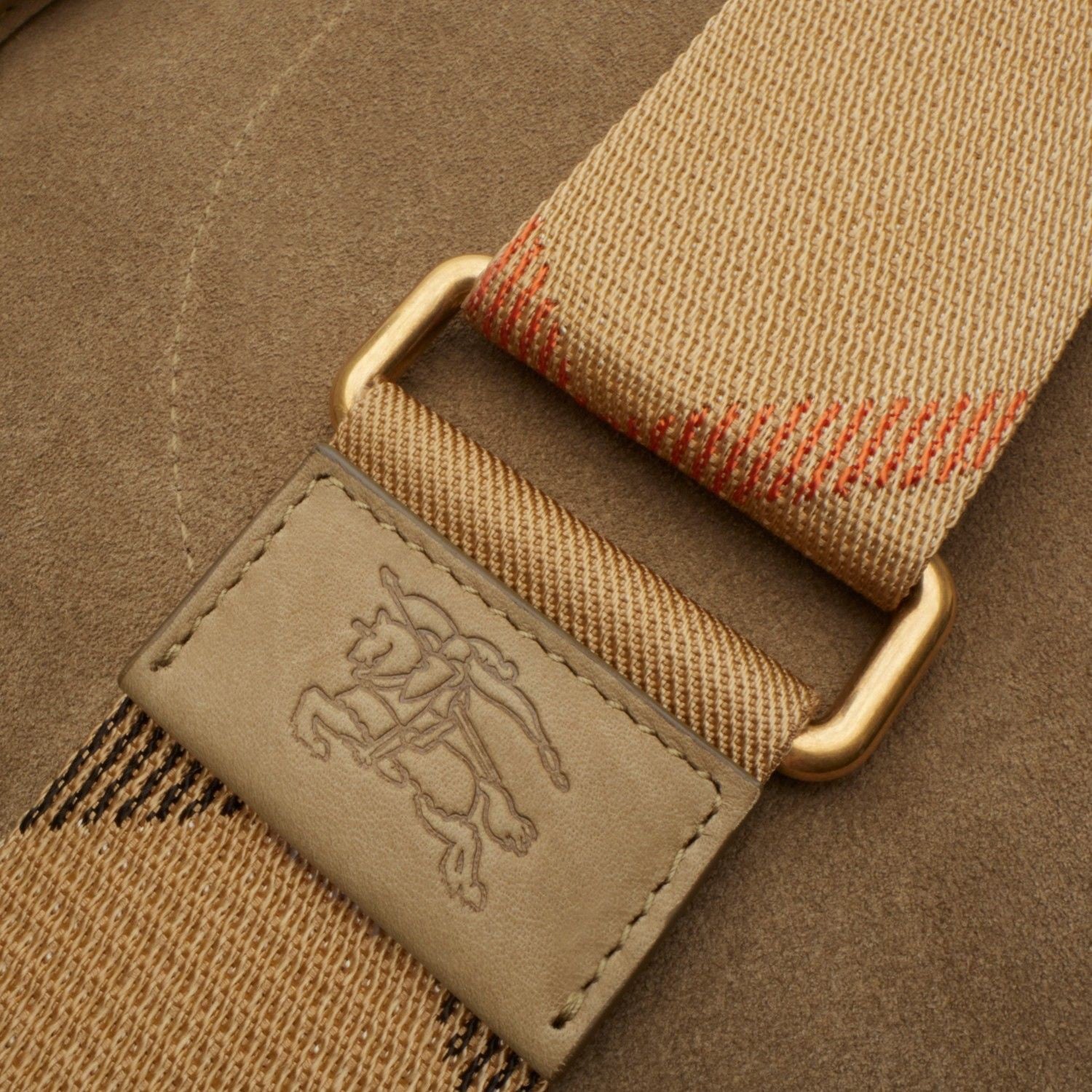 BURBERRY Mini Clip Messenger Bag in Soft Suede