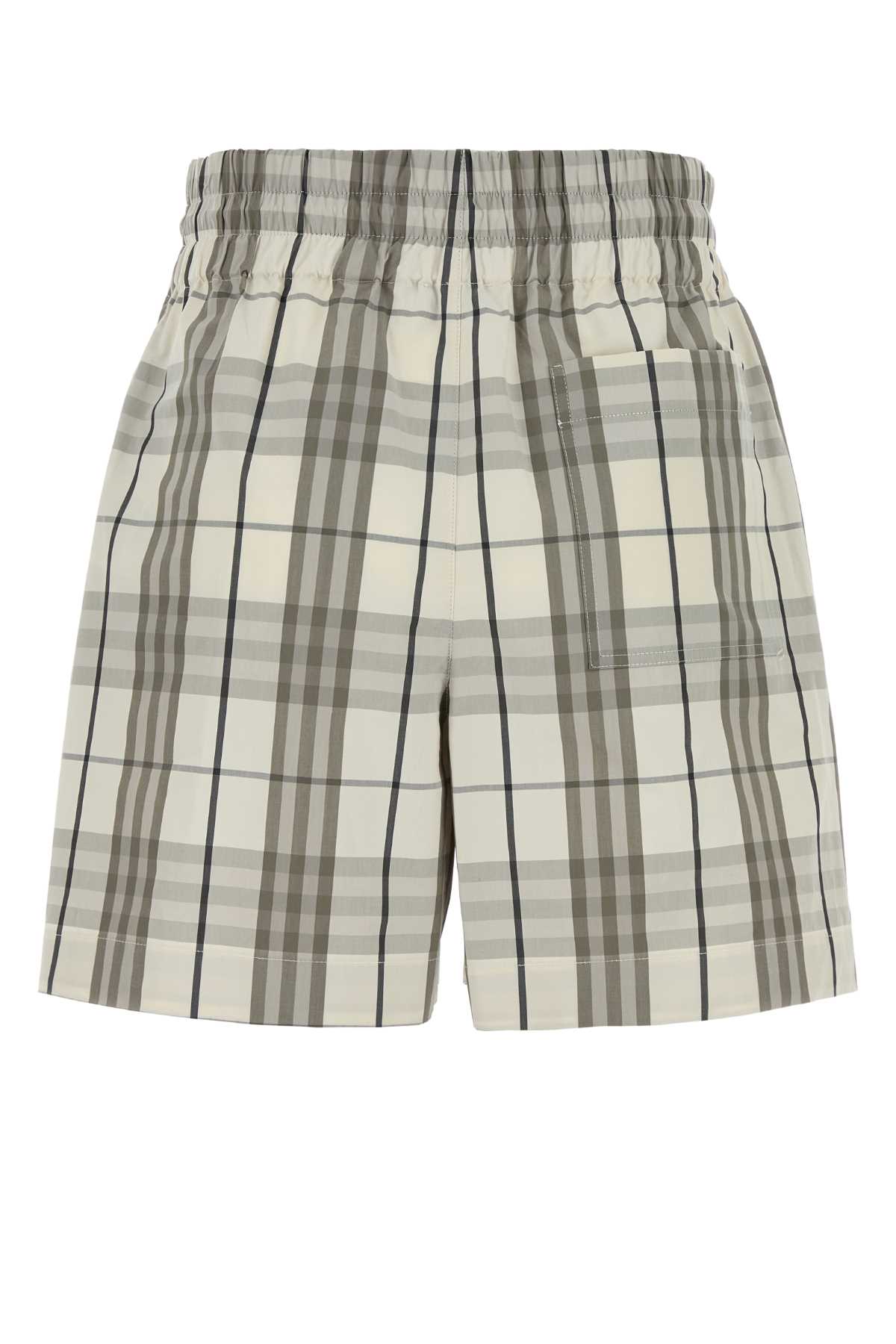 BURBERRY Embroidered Poplin Shorts - Women's Mini Style