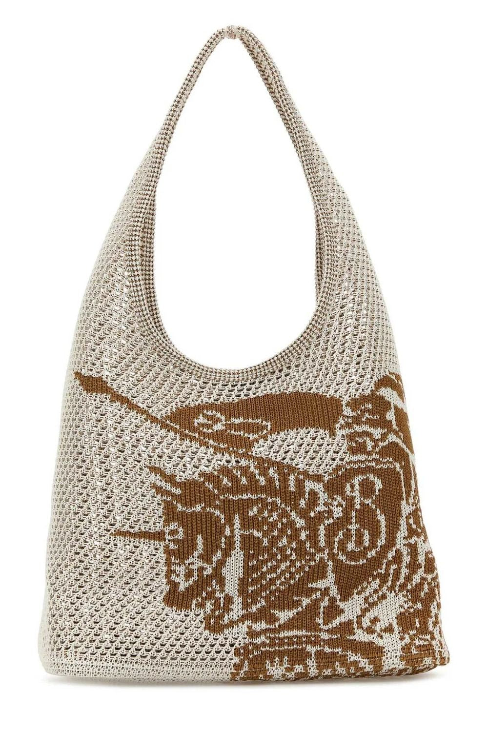 BURBERRY Crochet Shopping Handbag - Season SS25