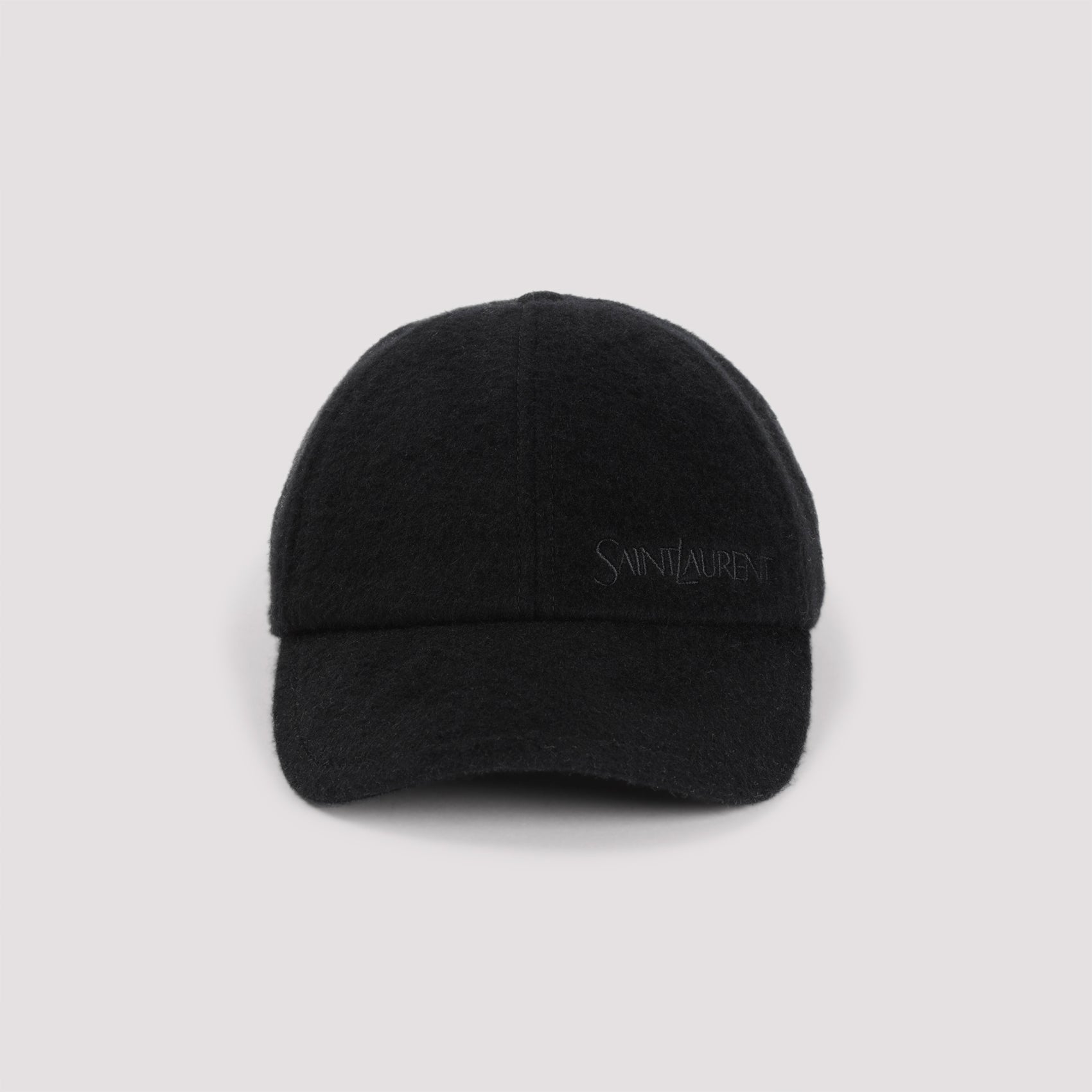 SAINT LAURENT Embroidered Wool Cap for Men