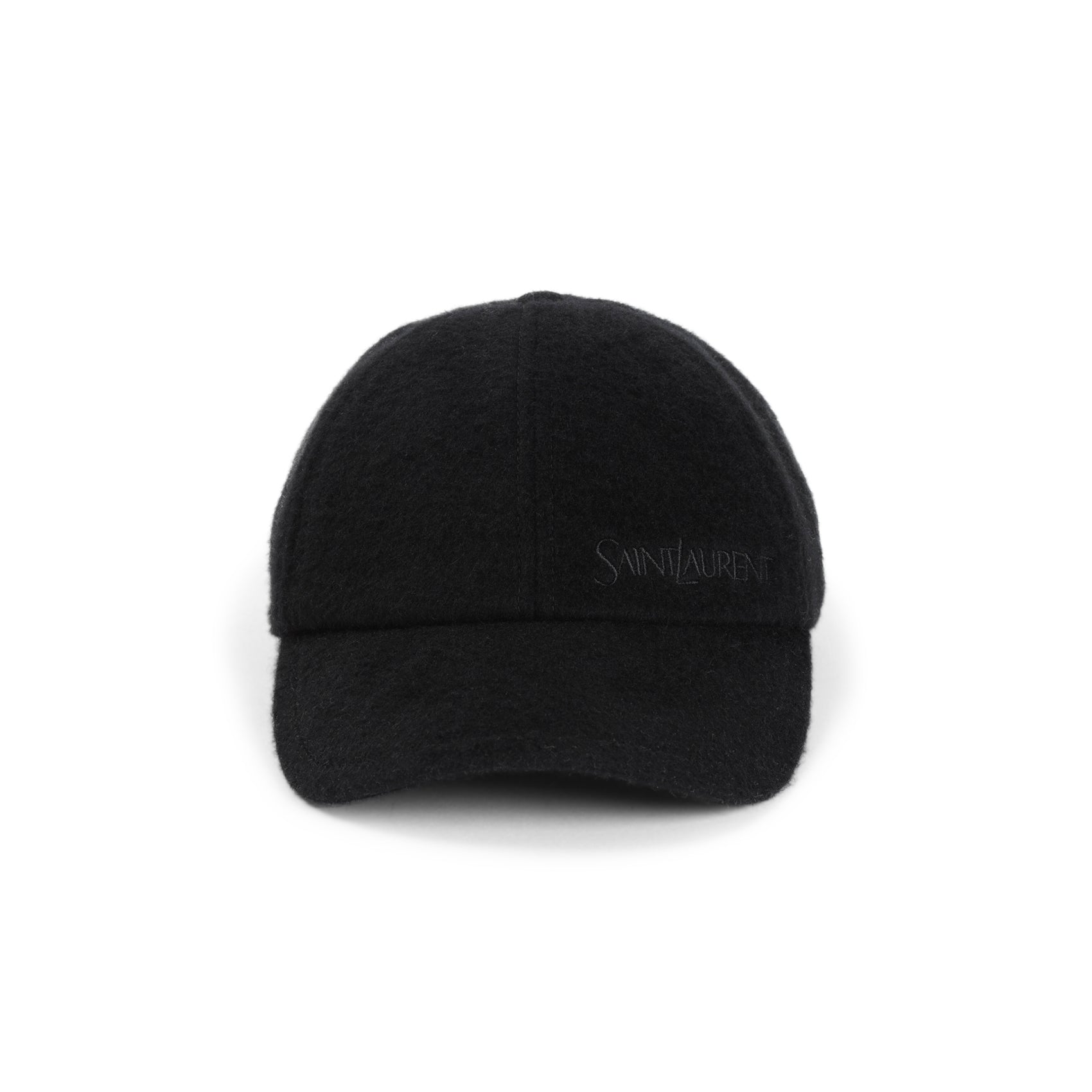 SAINT LAURENT Embroidered Wool Cap for Men