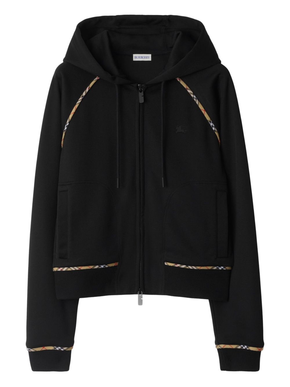 BURBERRY Cotton Blend Zipped Hoodie for Women