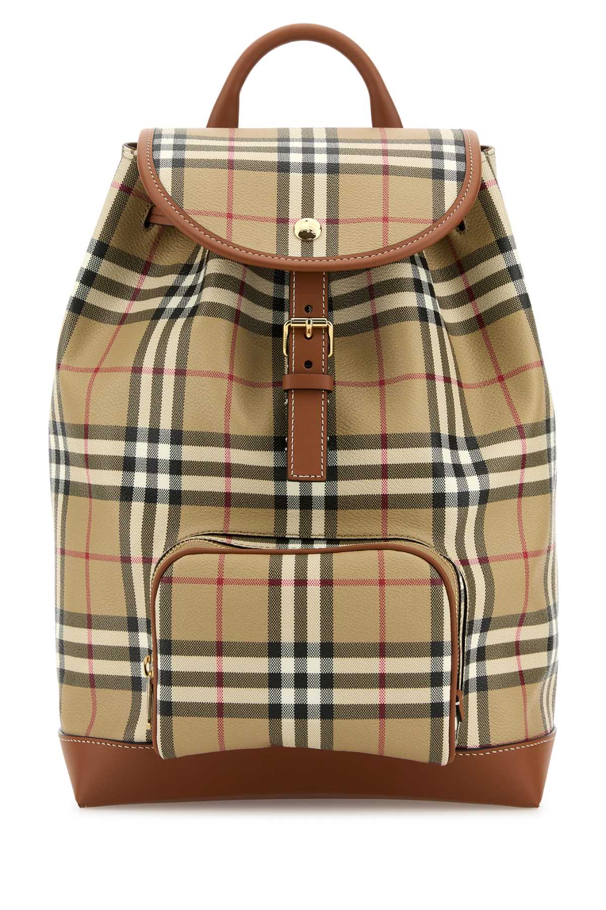 BURBERRY Checked Canvas Backpack
