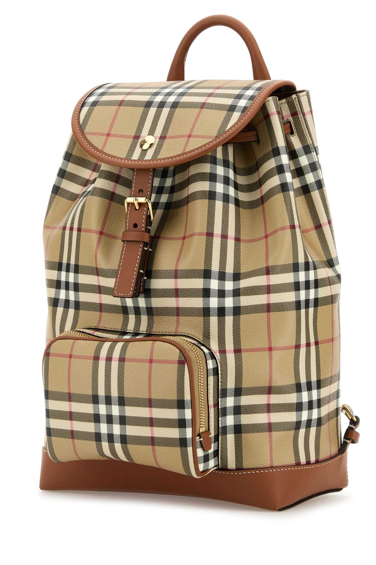 BURBERRY Checked Canvas Backpack