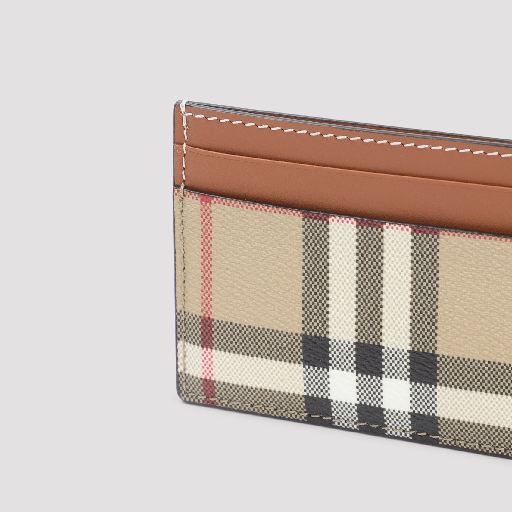 BURBERRY Mini Leather Card Case - Unisex