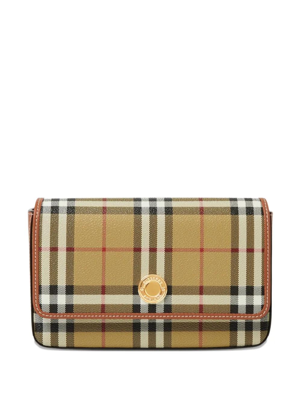 BURBERRY Mini Foldover Handbag with Detachable Strap