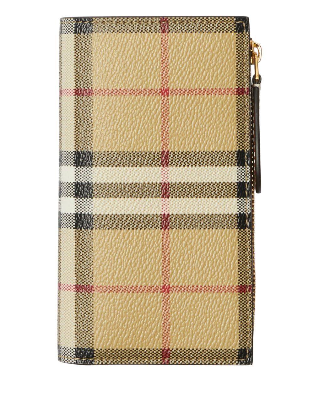 BURBERRY Medium Check Bifold Wallet with Press-Stud Closure - FW25