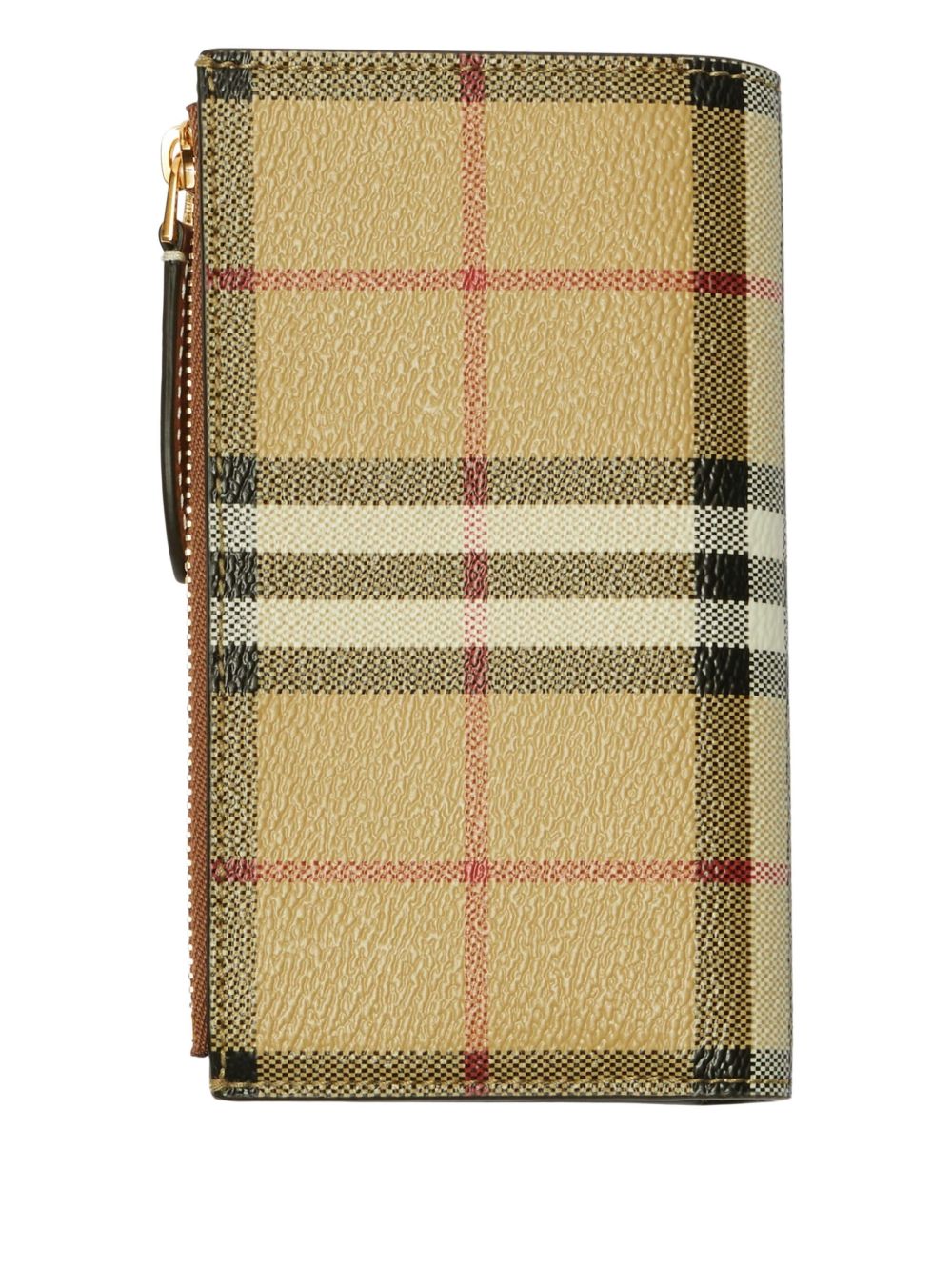 BURBERRY Medium Check Bifold Wallet with Press-Stud Closure - FW25