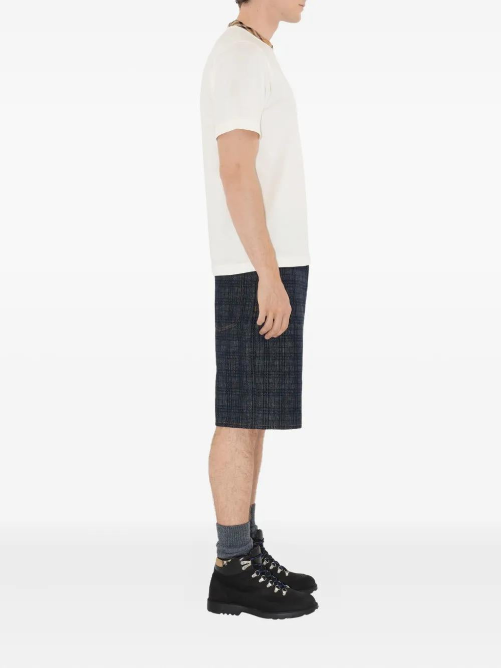 BURBERRY Check Trim T-Shirt - Size M